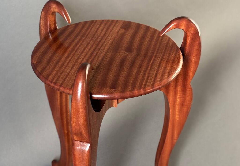 Coffee Table - Blood wood, Curly Maple- custom handcrafted furniture - customwoodcraft