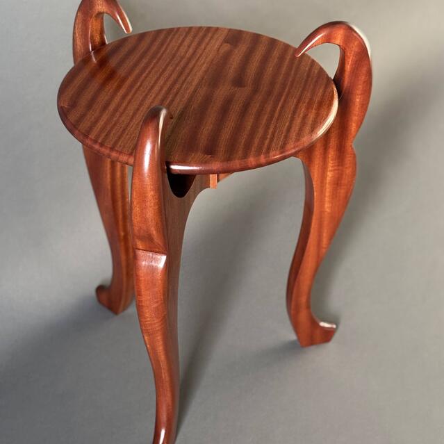 Coffee table-Bloodwood, Curly Maple